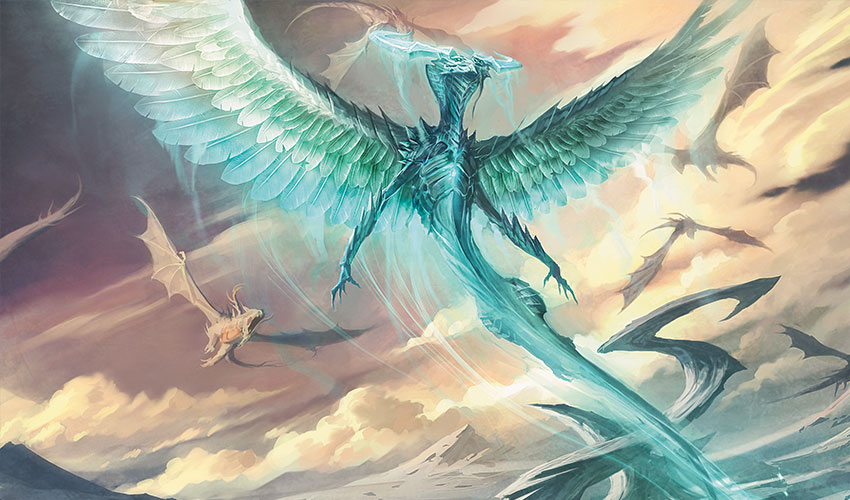 Refúgio do Dragão Espírito | Arte de: Raymond Swanland